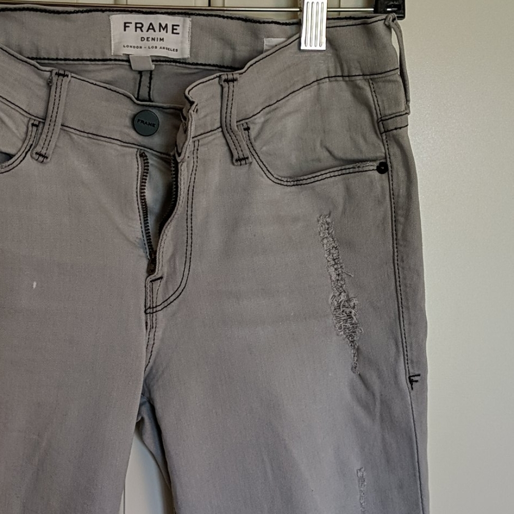 FRAME Le Skinny de Jeanne gray jeans 27